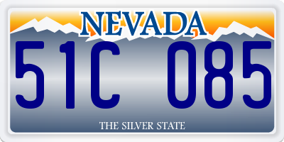 NV license plate 51C085