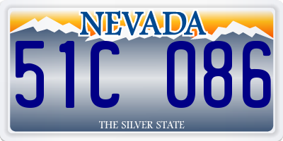 NV license plate 51C086