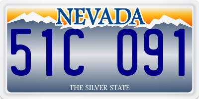 NV license plate 51C091