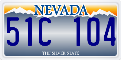 NV license plate 51C104