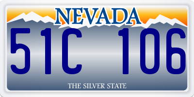 NV license plate 51C106