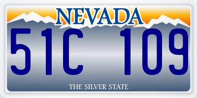 NV license plate 51C109