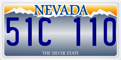 NV license plate 51C110