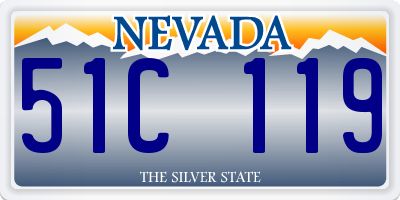 NV license plate 51C119