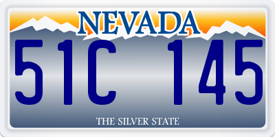 NV license plate 51C145