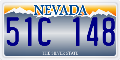 NV license plate 51C148