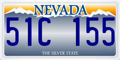 NV license plate 51C155