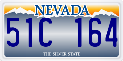 NV license plate 51C164