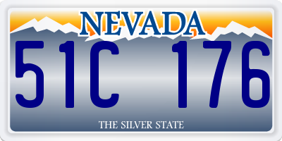 NV license plate 51C176