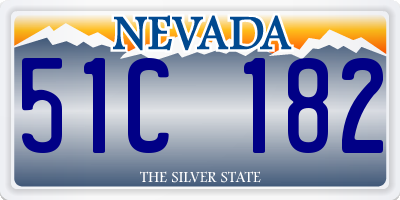 NV license plate 51C182
