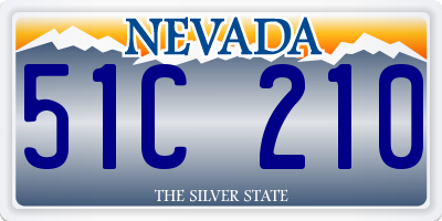 NV license plate 51C210