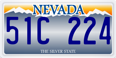 NV license plate 51C224