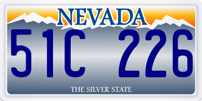 NV license plate 51C226