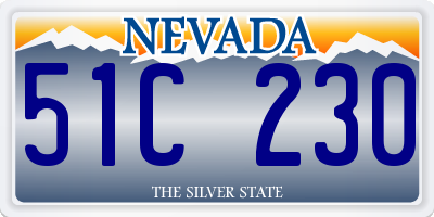 NV license plate 51C230