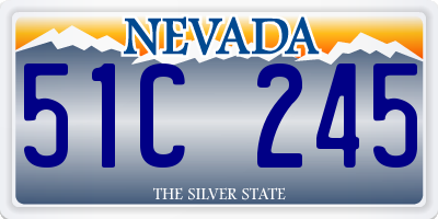 NV license plate 51C245