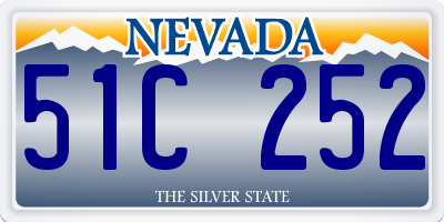 NV license plate 51C252
