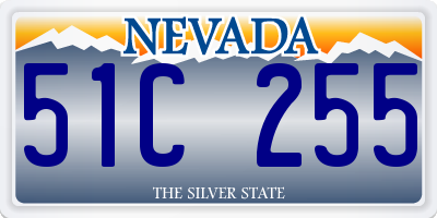 NV license plate 51C255