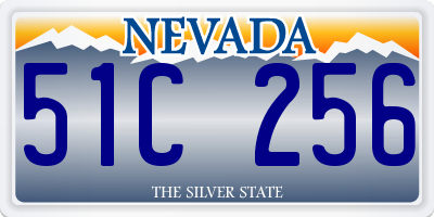 NV license plate 51C256