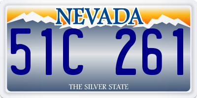 NV license plate 51C261