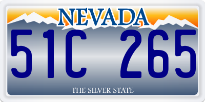 NV license plate 51C265