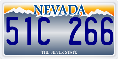 NV license plate 51C266