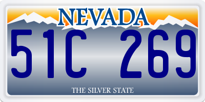 NV license plate 51C269
