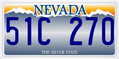 NV license plate 51C270