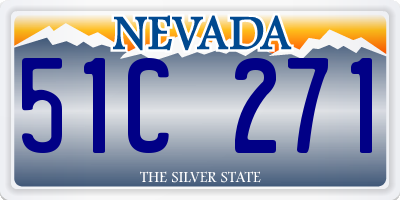 NV license plate 51C271