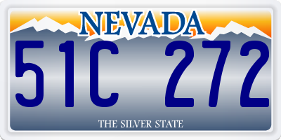 NV license plate 51C272
