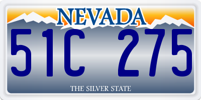 NV license plate 51C275