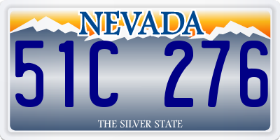 NV license plate 51C276