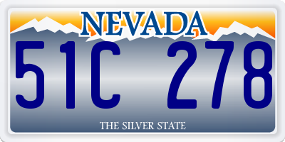 NV license plate 51C278