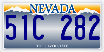 NV license plate 51C282