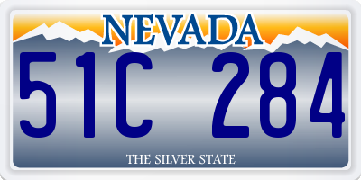 NV license plate 51C284