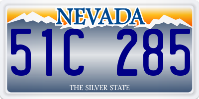 NV license plate 51C285