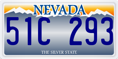 NV license plate 51C293