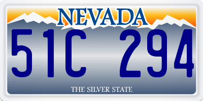 NV license plate 51C294