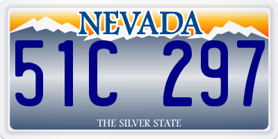 NV license plate 51C297