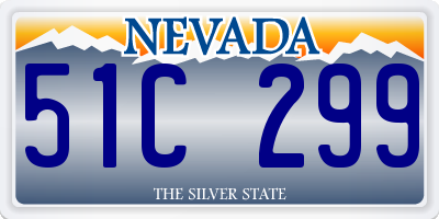NV license plate 51C299