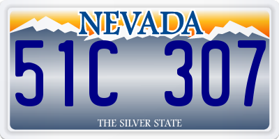 NV license plate 51C307