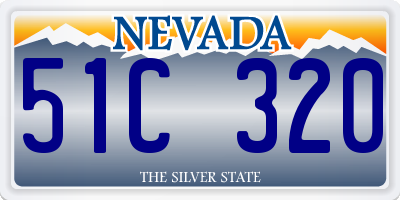 NV license plate 51C320
