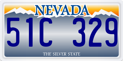 NV license plate 51C329