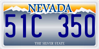 NV license plate 51C350