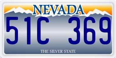 NV license plate 51C369