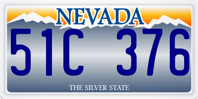 NV license plate 51C376