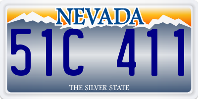 NV license plate 51C411