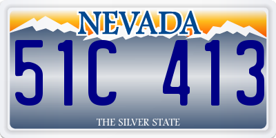 NV license plate 51C413