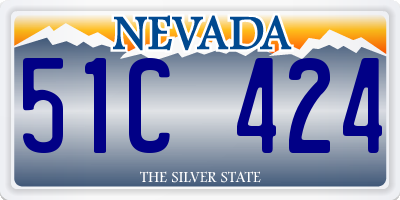 NV license plate 51C424