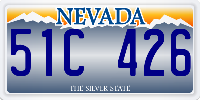 NV license plate 51C426