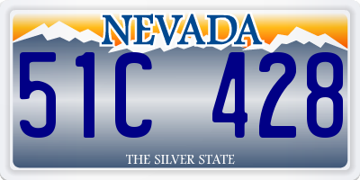 NV license plate 51C428